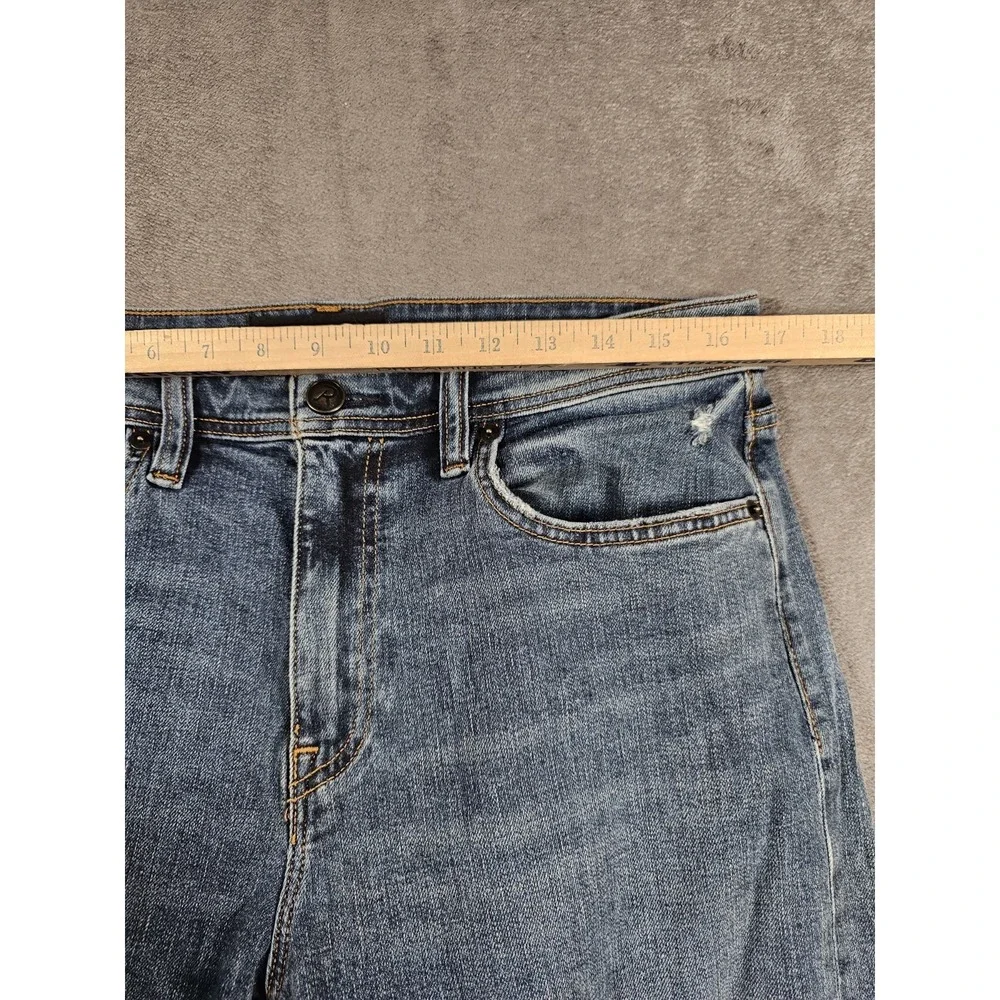 Revtown Decade Denim Men's Jeans 33x32 Automatic‎ Stretch Blue Straight Fit